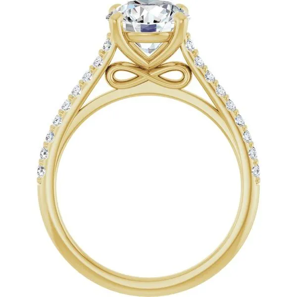 Accented Infinity-Inspired Engagement Ring Image 2 Futer Bros Jewelers York, PA
