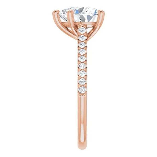 Accented Infinity-Inspired Engagement Ring Image 4 J. Thomas Jewelers Rochester Hills, MI