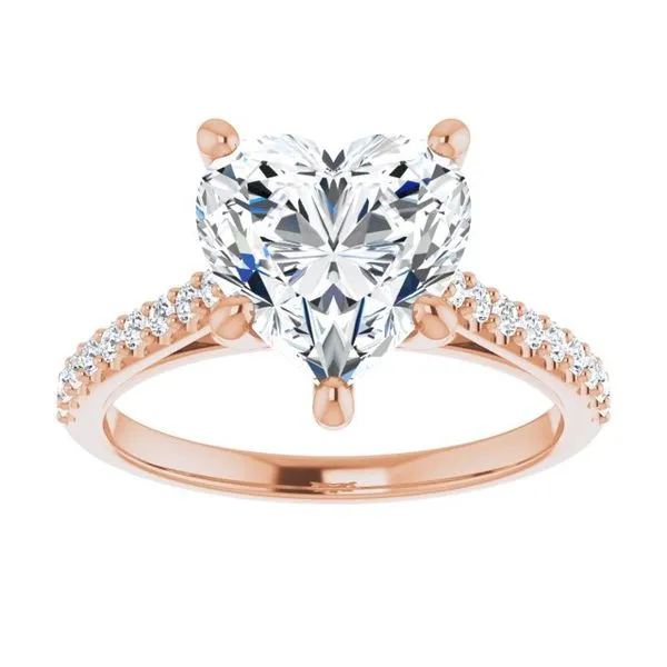 Accented Infinity-Inspired Engagement Ring Image 3 JF Jones Jewelers Rochester, NY