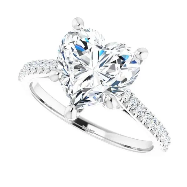 Accented Infinity-Inspired Engagement Ring Image 5 Paul James Jewelers Angels Camp, CA