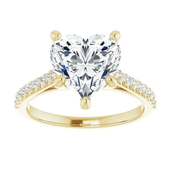 Accented Infinity-Inspired Engagement Ring Image 3 J. West Jewelers Round Rock, TX