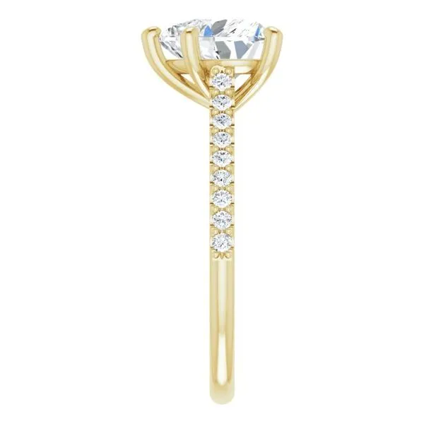 Accented Infinity-Inspired Engagement Ring Image 4 The Jewelry Source El Segundo, CA