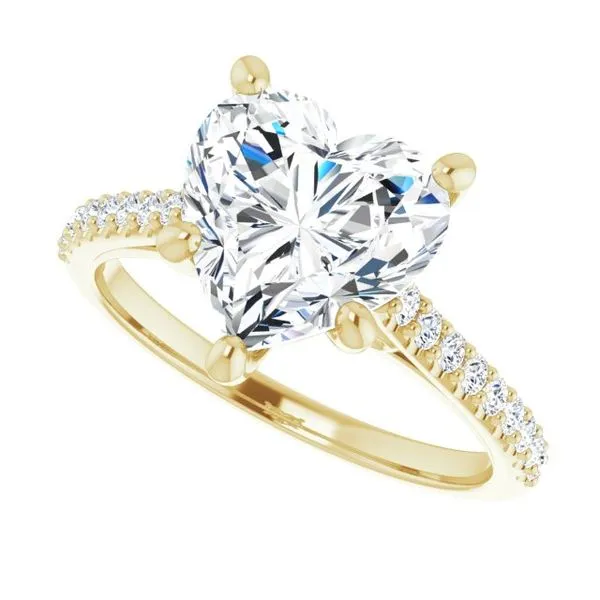 Accented Infinity-Inspired Engagement Ring Image 5 JF Jones Jewelers Rochester, NY