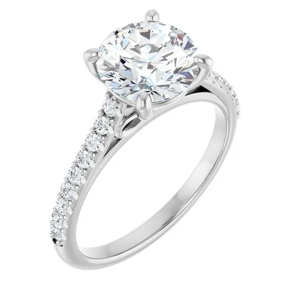 Accented Infinity-Inspired Engagement Ring Futer Bros Jewelers York, PA