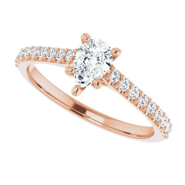 Accented Infinity-Inspired Engagement Ring Image 5 Futer Bros Jewelers York, PA