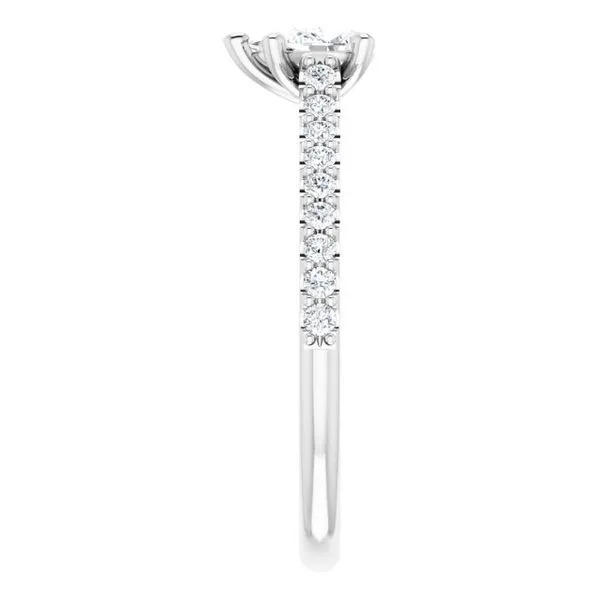 Accented Infinity-Inspired Engagement Ring Image 4 Don's Jewelry & Design Washington, IA