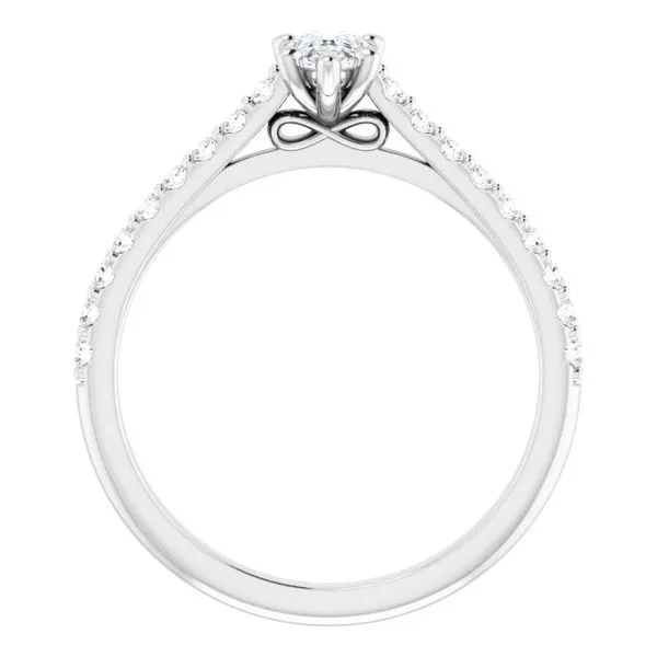 Accented Infinity-Inspired Engagement Ring Image 2 Futer Bros Jewelers York, PA