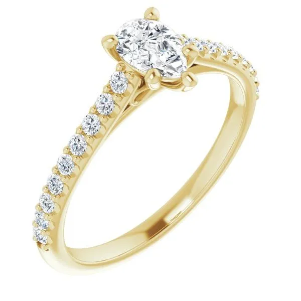 Accented Infinity-Inspired Engagement Ring Mark Jewellers La Crosse, WI