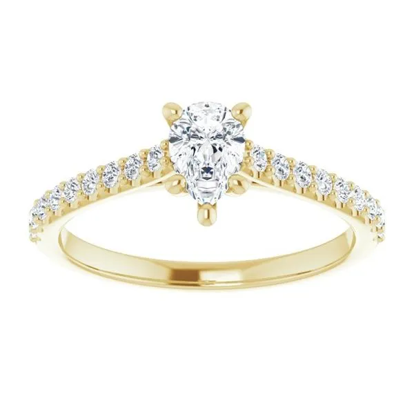 Accented Infinity-Inspired Engagement Ring Image 3 Futer Bros Jewelers York, PA