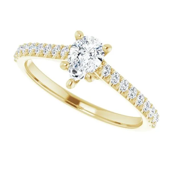 Accented Infinity-Inspired Engagement Ring Image 5 Northwood Jewelers Northwood, OH