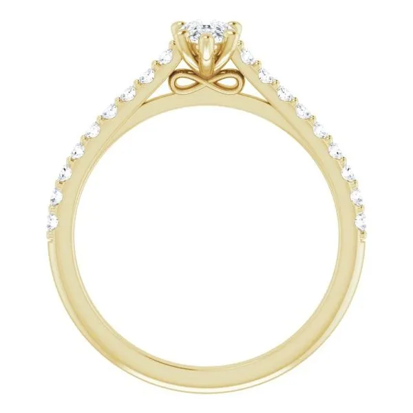 Accented Infinity-Inspired Engagement Ring Image 2 Paul James Jewelers Angels Camp, CA