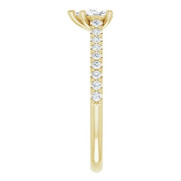 Accented Infinity-Inspired Engagement Ring Image 4 Paul James Jewelers Angels Camp, CA