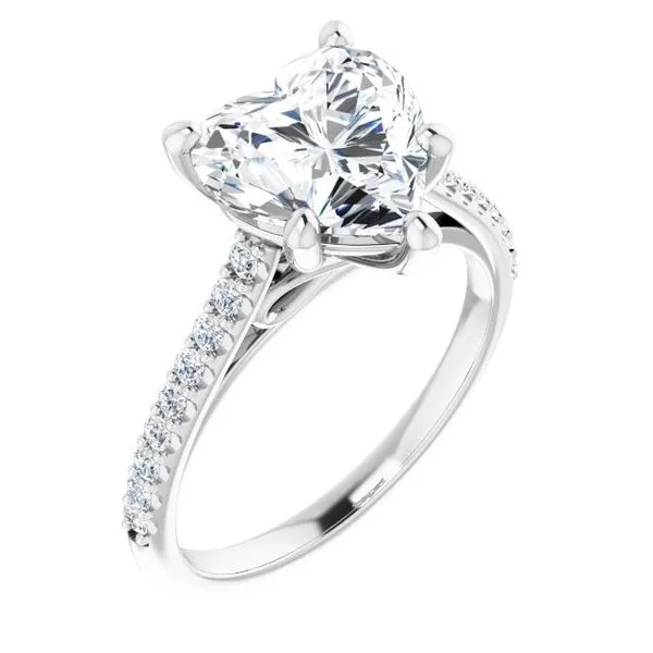 Accented Infinity-Inspired Engagement Ring Shipley's Fine Jewelry Hampstead, MD