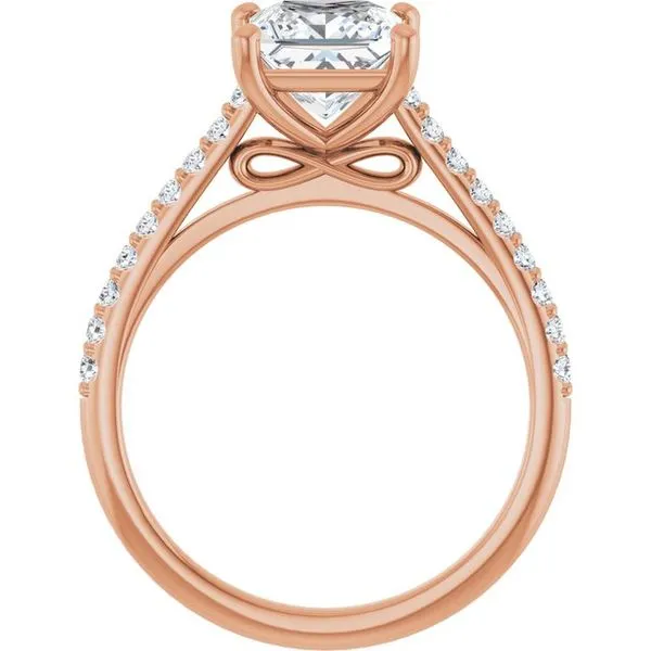 Accented Infinity-Inspired Engagement Ring Image 2 Michael Szwed Jewelers Longmeadow, MA