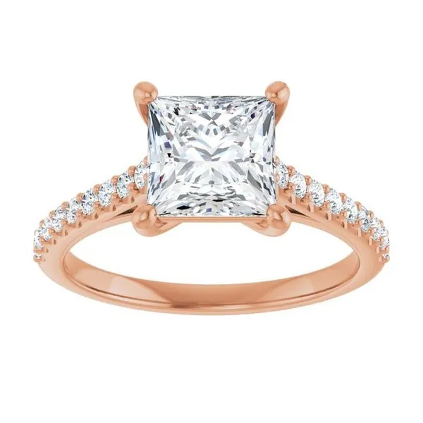 Accented Infinity-Inspired Engagement Ring Image 3 Vulcan's Forge LLC KANSAS CITY, MO