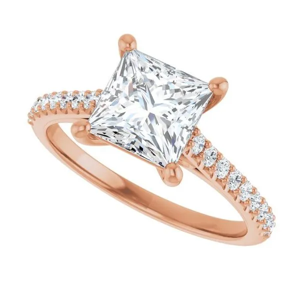 Accented Infinity-Inspired Engagement Ring Image 5 Don's Jewelry & Design Washington, IA