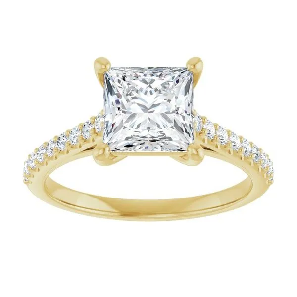 Accented Infinity-Inspired Engagement Ring Image 3 Paul James Jewelers Angels Camp, CA
