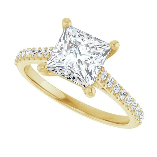 Accented Infinity-Inspired Engagement Ring Image 5 Banks Jewelers Burnsville, NC