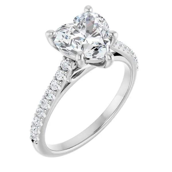 Accented Infinity-Inspired Engagement Ring J. Thomas Jewelers Rochester Hills, MI