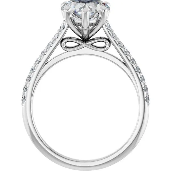 Accented Infinity-Inspired Engagement Ring Image 2 Mark Jewellers La Crosse, WI