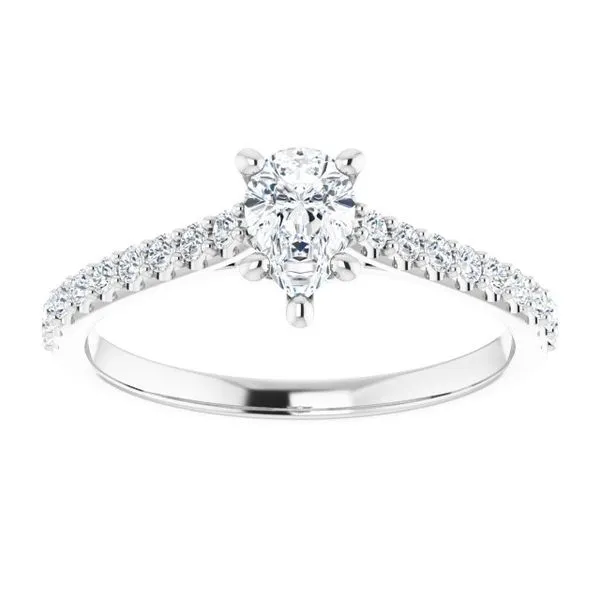 Accented Infinity-Inspired Engagement Ring Image 3 Clater Jewelers Louisville, KY