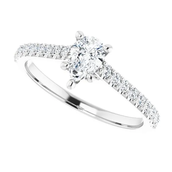 Accented Infinity-Inspired Engagement Ring Image 5 Mark Jewellers La Crosse, WI