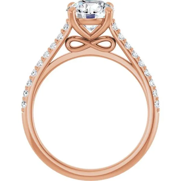 Accented Infinity-Inspired Engagement Ring Image 2 Paul James Jewelers Angels Camp, CA