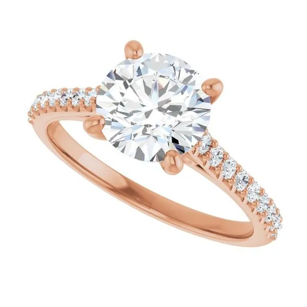 Accented Infinity-Inspired Engagement Ring Image 5 Natale Jewelers Sewell, NJ