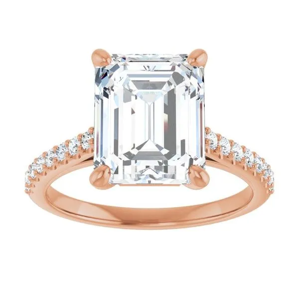 Accented Infinity-Inspired Engagement Ring Image 3 Vulcan's Forge LLC KANSAS CITY, MO