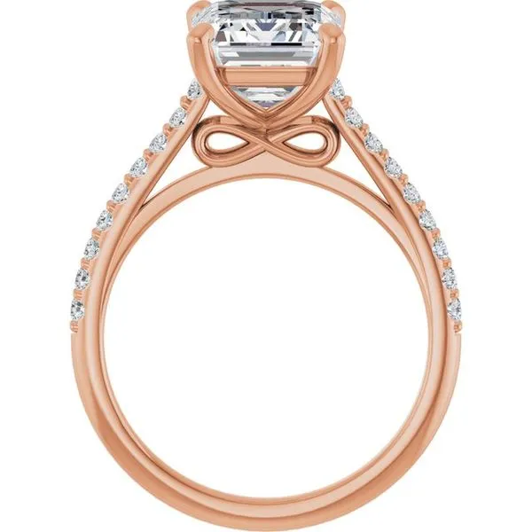 Accented Infinity-Inspired Engagement Ring Image 2 Northwood Jewelers Northwood, OH