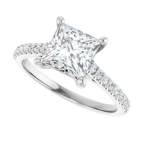Accented Infinity-Inspired Engagement Ring Image 5 Natale Jewelers Sewell, NJ