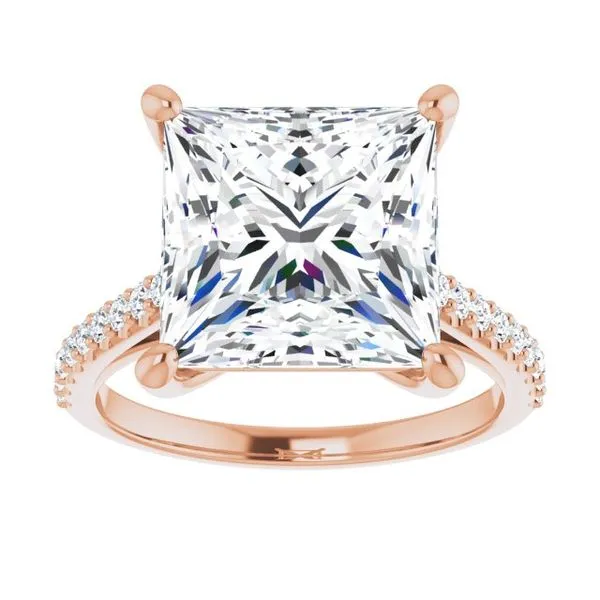 Accented Infinity-Inspired Engagement Ring Image 3 J. Thomas Jewelers Rochester Hills, MI