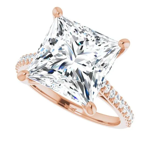 Accented Infinity-Inspired Engagement Ring Image 5 Raleigh Diamond Fine Jewelry Raleigh, NC