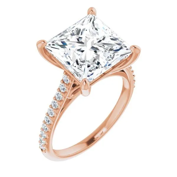 Accented Infinity-Inspired Engagement Ring Clater Jewelers Louisville, KY