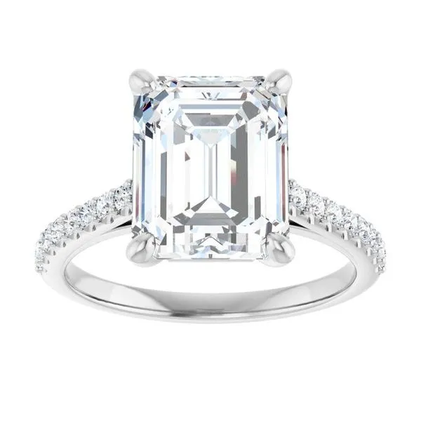 Accented Infinity-Inspired Engagement Ring Image 3 Natale Jewelers Sewell, NJ