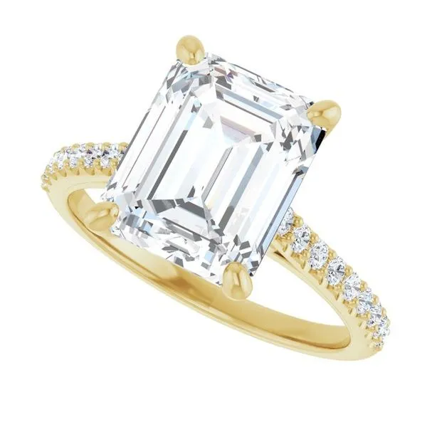 Accented Infinity-Inspired Engagement Ring Image 5 Raleigh Diamond Fine Jewelry Raleigh, NC