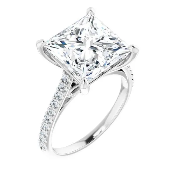 Accented Infinity-Inspired Engagement Ring Natale Jewelers Sewell, NJ
