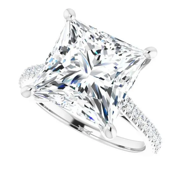 Accented Infinity-Inspired Engagement Ring Image 5 Natale Jewelers Sewell, NJ