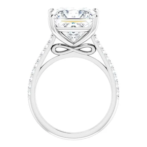 Accented Infinity-Inspired Engagement Ring Image 2 Don's Jewelry & Design Washington, IA