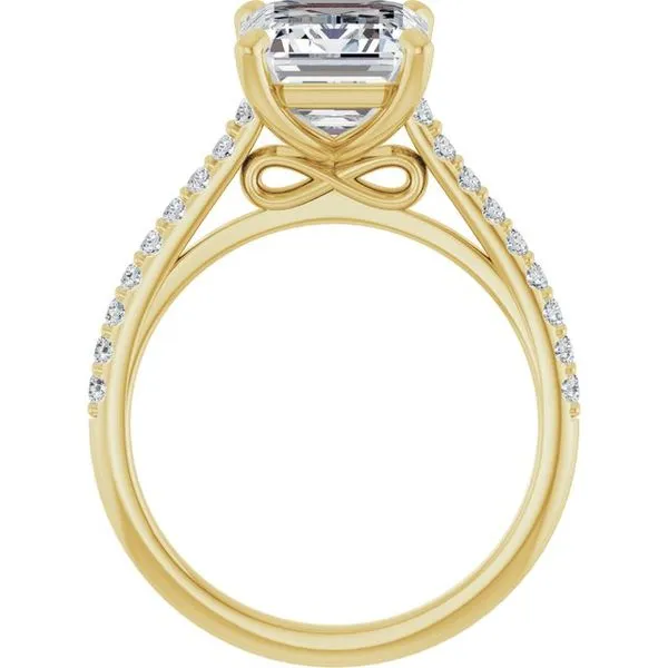 Accented Infinity-Inspired Engagement Ring Image 2 Clater Jewelers Louisville, KY