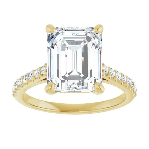 Accented Infinity-Inspired Engagement Ring Image 3 Morin Jewelers Southbridge, MA