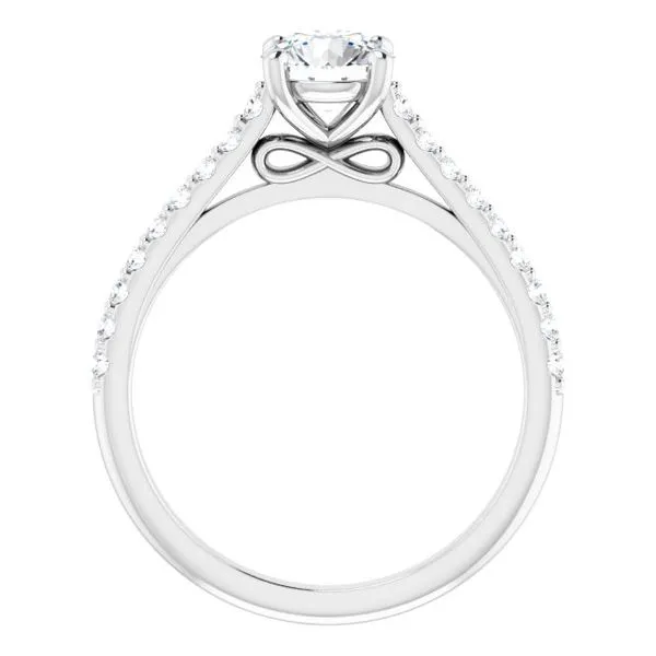 Accented Infinity-Inspired Engagement Ring Image 2 Clater Jewelers Louisville, KY