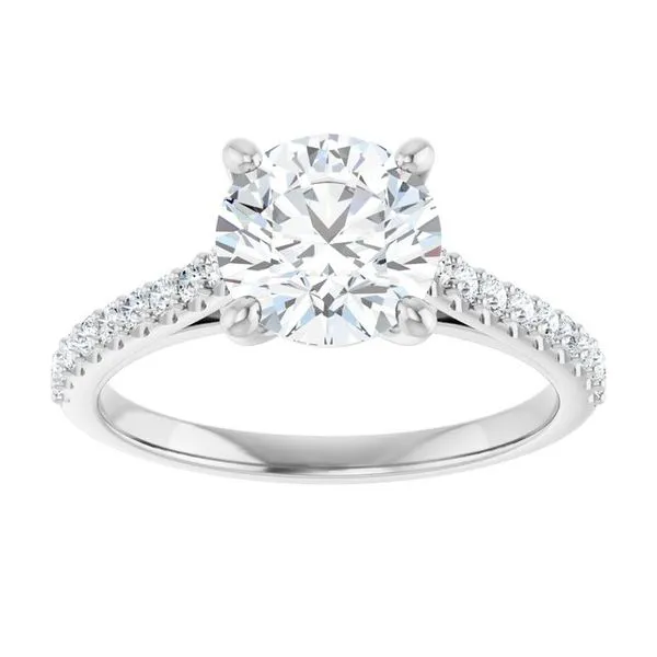 Accented Infinity-Inspired Engagement Ring Image 3 Mark Jewellers La Crosse, WI
