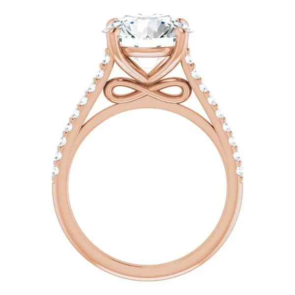 Accented Infinity-Inspired Engagement Ring Image 2 Jimmy Smith Jewelers Decatur, AL