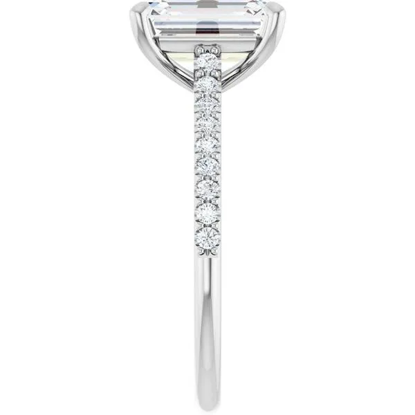 Accented Infinity-Inspired Engagement Ring Image 4 J. Thomas Jewelers Rochester Hills, MI