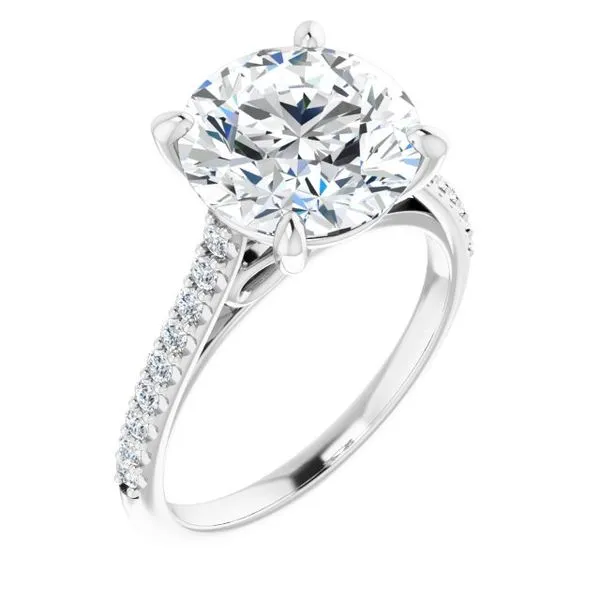 Accented Infinity-Inspired Engagement Ring Vulcan's Forge LLC KANSAS CITY, MO