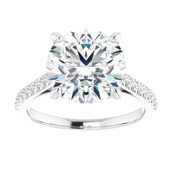 Accented Infinity-Inspired Engagement Ring Image 3 Jimmy Smith Jewelers Decatur, AL