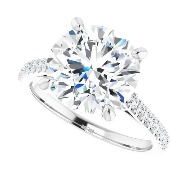 Accented Infinity-Inspired Engagement Ring Image 5 Jimmy Smith Jewelers Decatur, AL