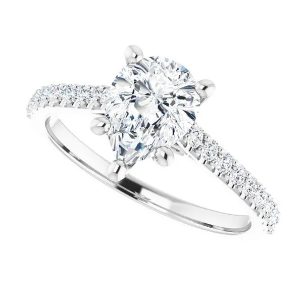 Accented Infinity-Inspired Engagement Ring Image 5 Don's Jewelry & Design Washington, IA