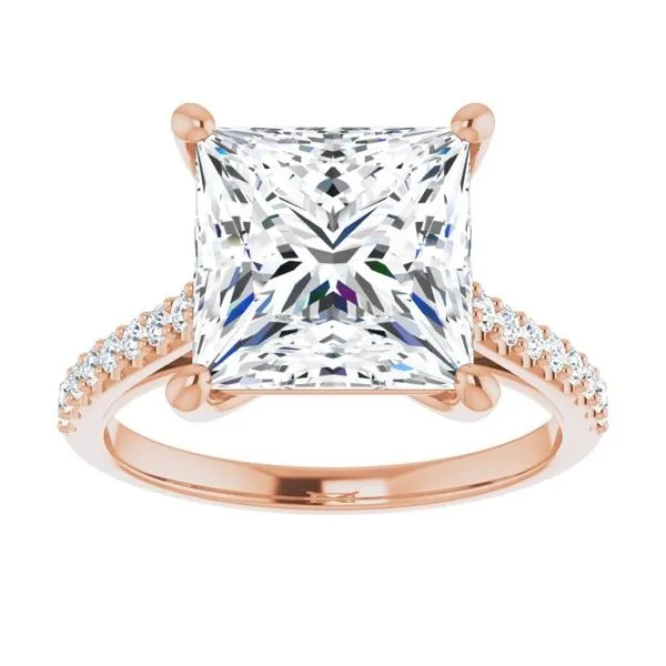 Accented Infinity-Inspired Engagement Ring Image 3 Vulcan's Forge LLC KANSAS CITY, MO